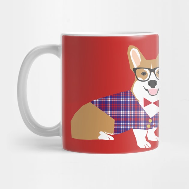 Nerd Corgi by friendlypets